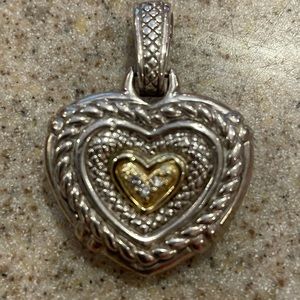 Beautiful heart Judith Ripka enhancer.